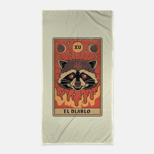 El Diablo-none beach towel-Thiago Correa