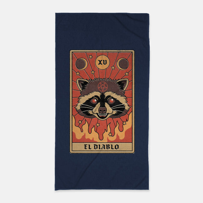 El Diablo-none beach towel-Thiago Correa