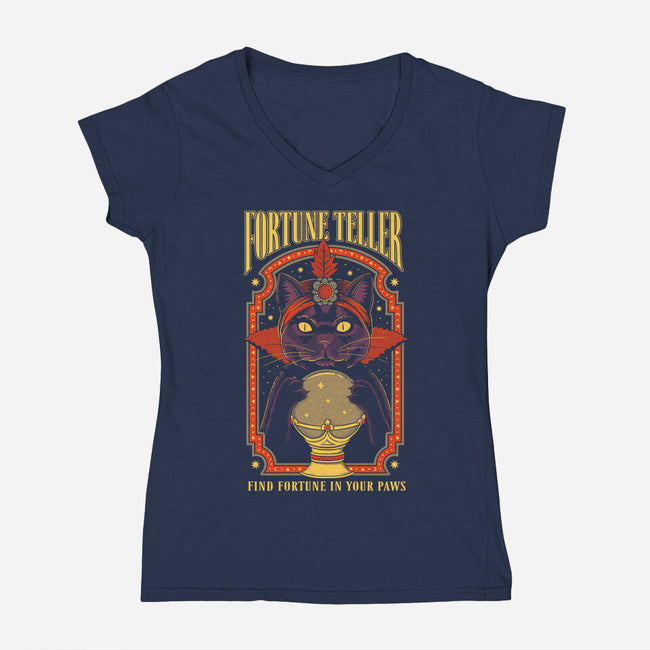 Fortune Teller-womens v-neck tee-Thiago Correa
