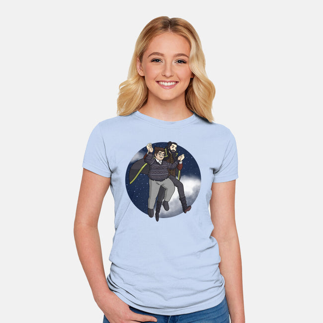 Flying With Guillermo-womens fitted tee-MarianoSan
