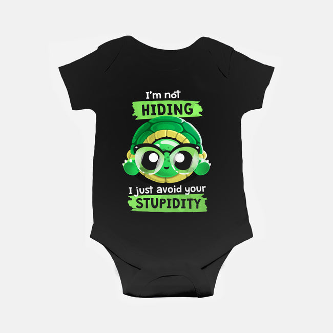 Clever Turtle-baby basic onesie-THRASHERR