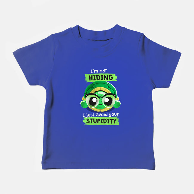 Clever Turtle-baby basic tee-THRASHERR