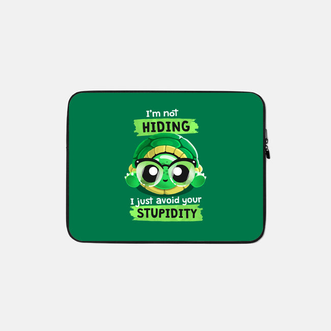 Clever Turtle-none zippered laptop sleeve-THRASHERR