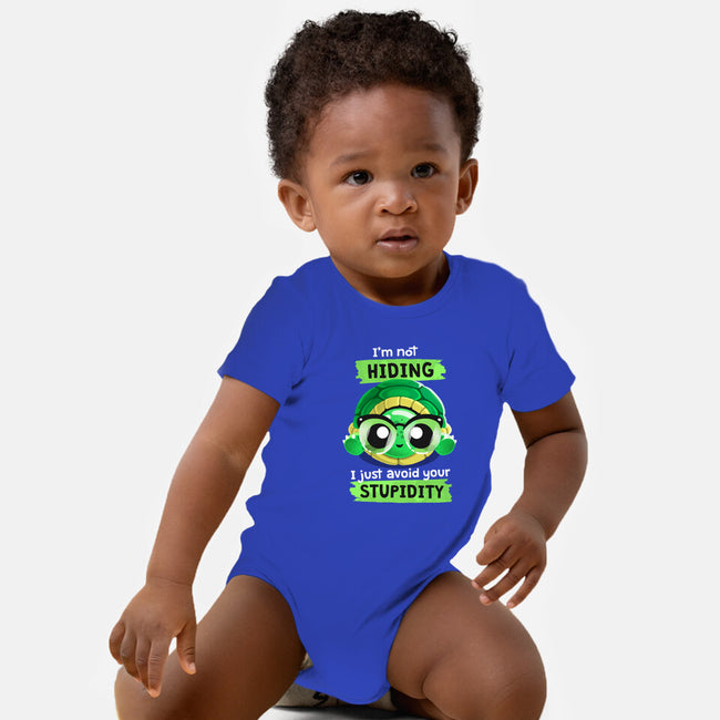 Clever Turtle-baby basic onesie-THRASHERR