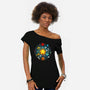 Board Games System-womens off shoulder tee-Vallina84