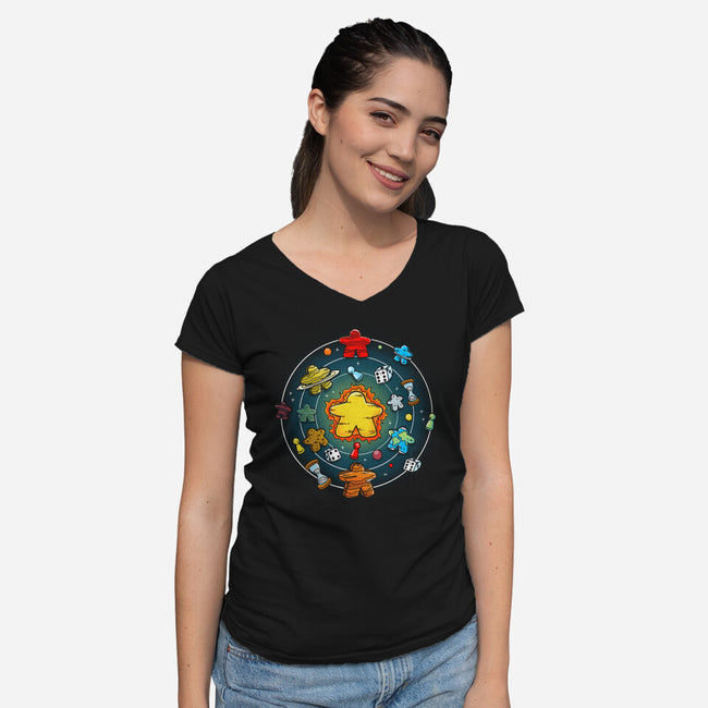 Board Games System-womens v-neck tee-Vallina84