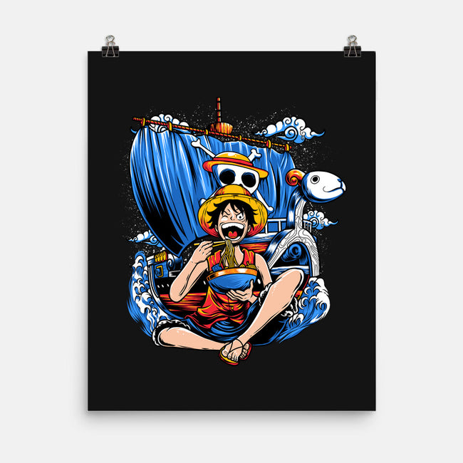 Pirate Ramen-none matte poster-AmielLarazo