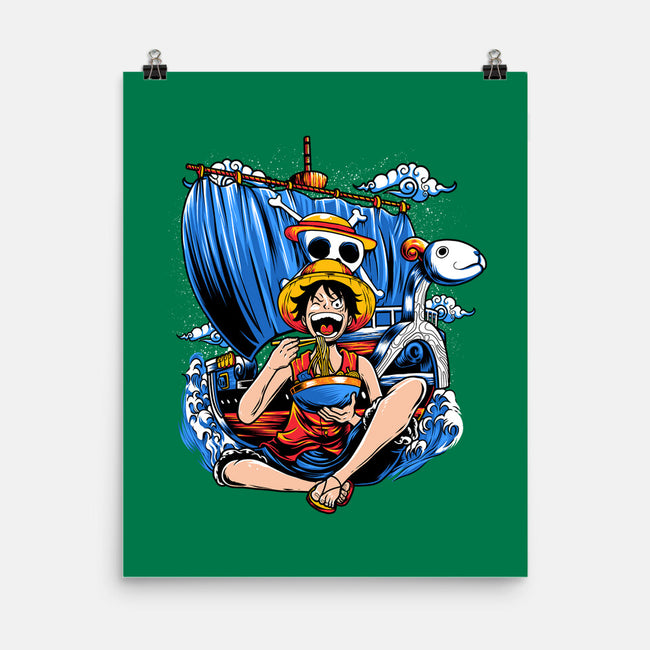 Pirate Ramen-none matte poster-AmielLarazo