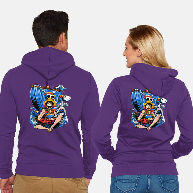 Pirate Ramen-unisex zip-up sweatshirt-AmielLarazo