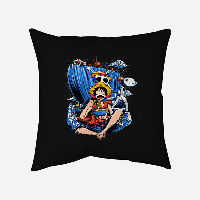 Pirate Ramen-none removable cover w insert throw pillow-AmielLarazo