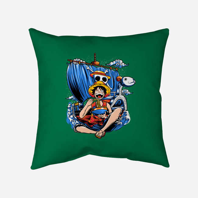 Pirate Ramen-none removable cover w insert throw pillow-AmielLarazo
