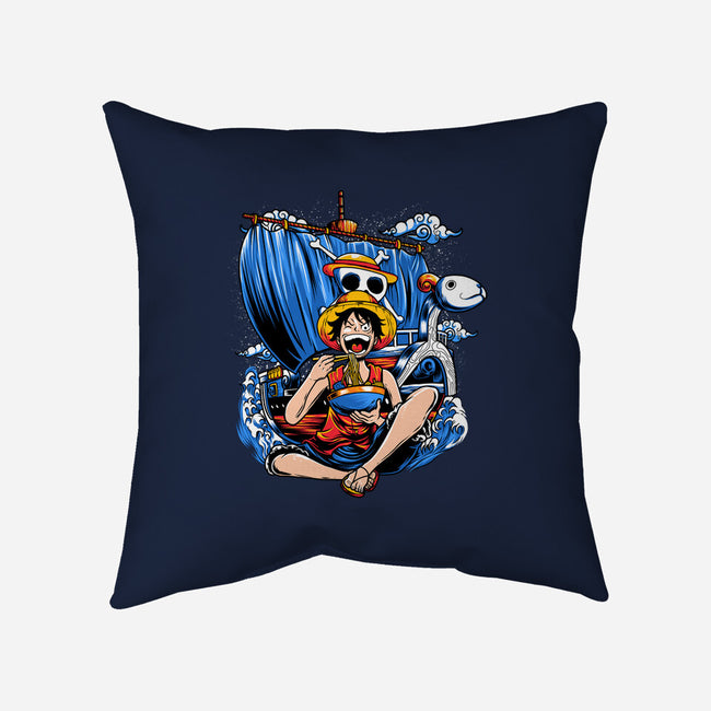 Pirate Ramen-none removable cover w insert throw pillow-AmielLarazo
