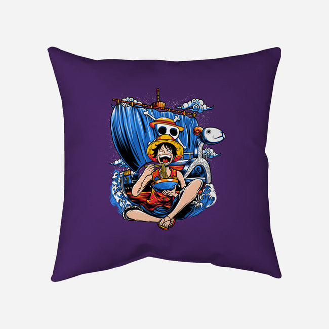 Pirate Ramen-none removable cover w insert throw pillow-AmielLarazo