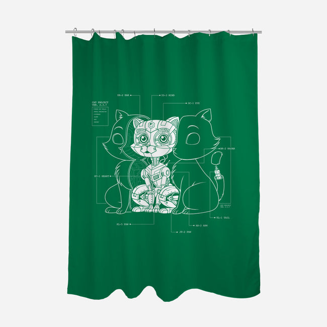 Cat Inside-none polyester shower curtain-tobefonseca