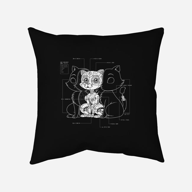 Cat Inside-none removable cover w insert throw pillow-tobefonseca