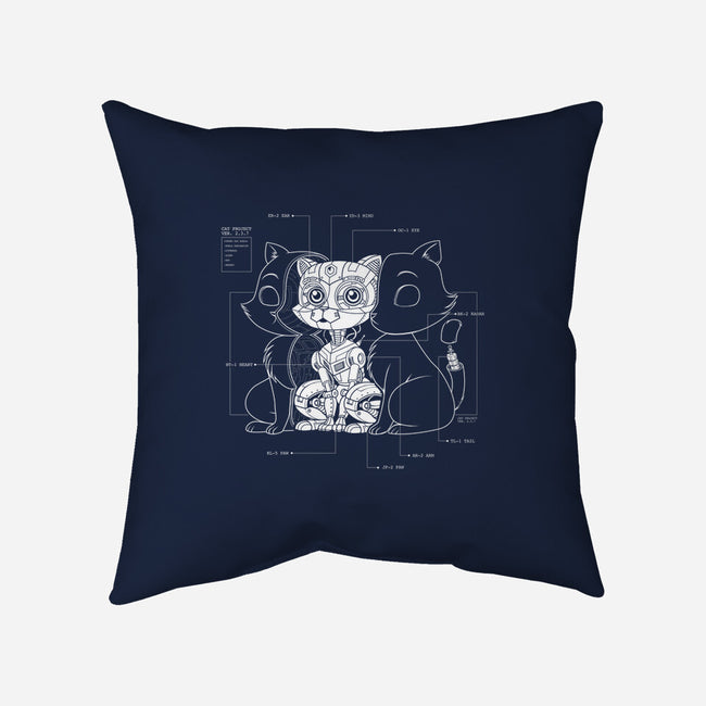 Cat Inside-none removable cover w insert throw pillow-tobefonseca