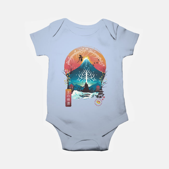 The King Landscape-baby basic onesie-dandingeroz