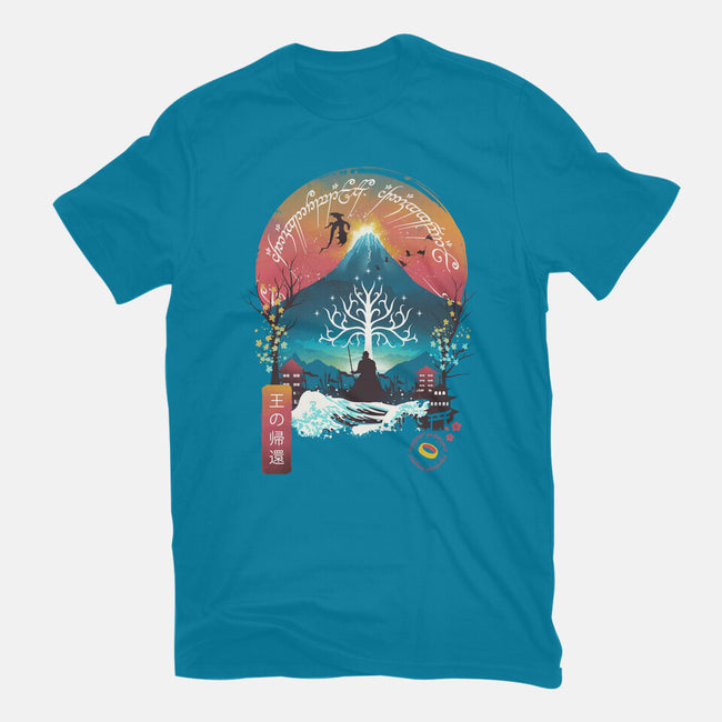 The King Landscape-womens fitted tee-dandingeroz