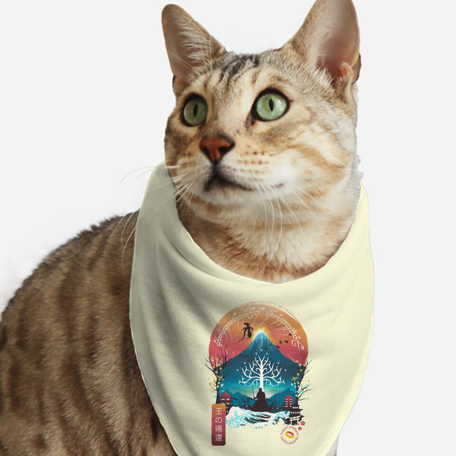 The King Landscape-cat bandana pet collar-dandingeroz