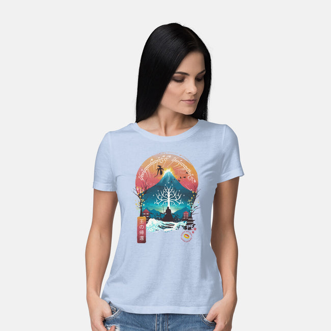 The King Landscape-womens basic tee-dandingeroz