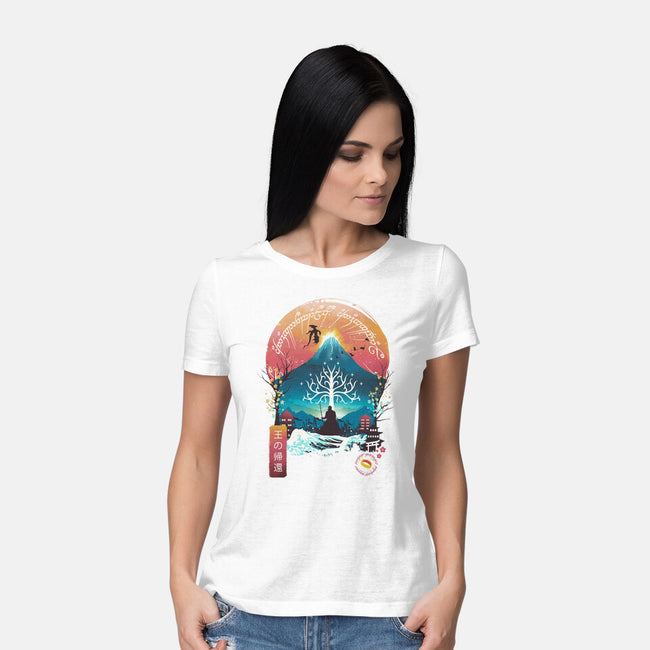 The King Landscape-womens basic tee-dandingeroz
