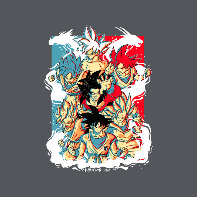 Goku Transforms-none polyester shower curtain-Douglasstencil