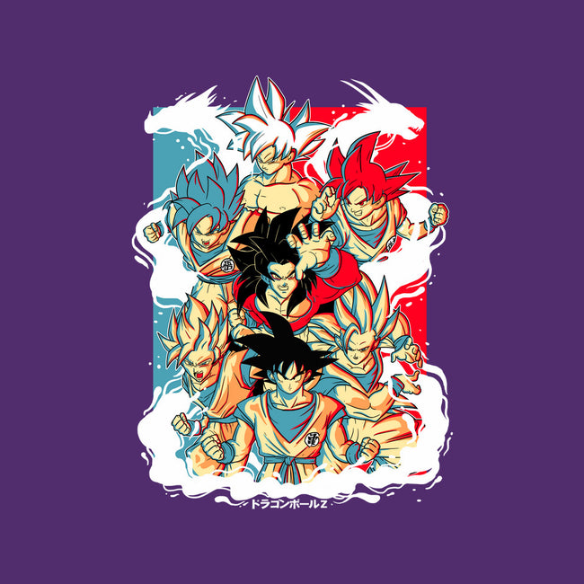 Goku Transforms-none removable cover w insert throw pillow-Douglasstencil