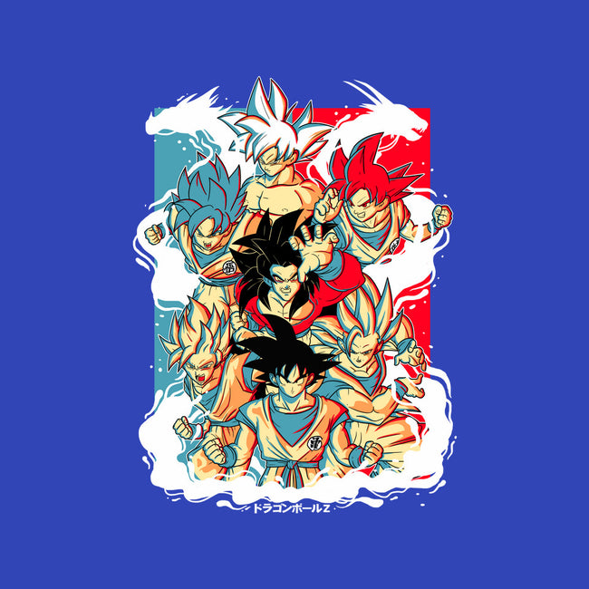 Goku Transforms-none beach towel-Douglasstencil