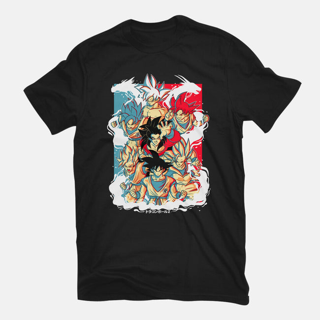 Goku Transforms-mens heavyweight tee-Douglasstencil