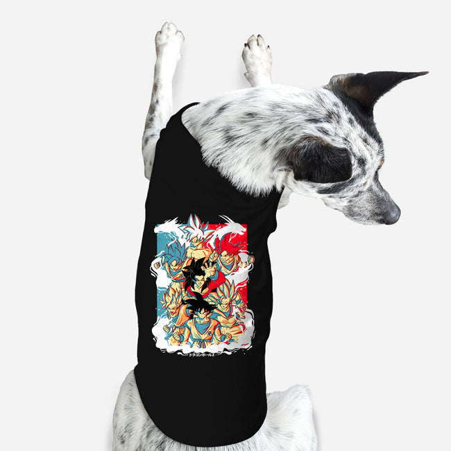 Goku Transforms-dog basic pet tank-Douglasstencil