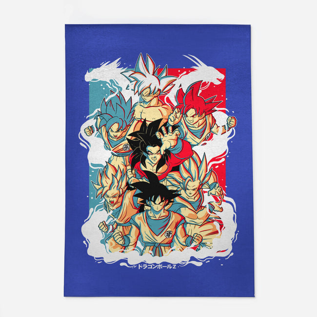Goku Transforms-none outdoor rug-Douglasstencil