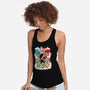 Goku Transforms-womens racerback tank-Douglasstencil