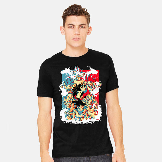 Goku Transforms-mens heavyweight tee-Douglasstencil
