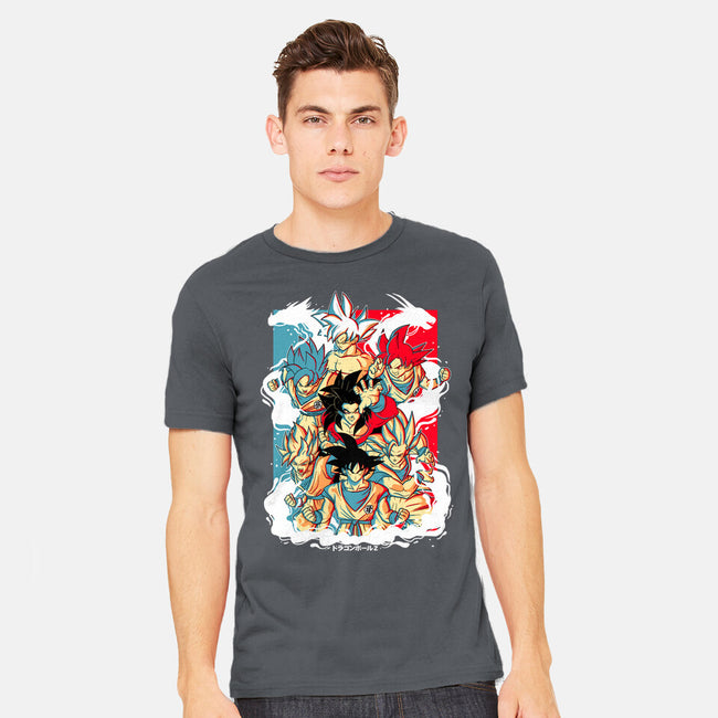 Goku Transforms-mens heavyweight tee-Douglasstencil