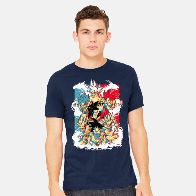Goku Transforms-mens heavyweight tee-Douglasstencil