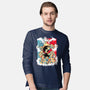 Goku Transforms-mens long sleeved tee-Douglasstencil