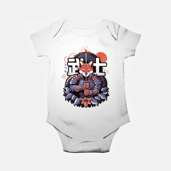 Samurai Fox-baby basic onesie-eduely