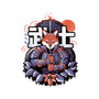 Samurai Fox-unisex crew neck sweatshirt-eduely