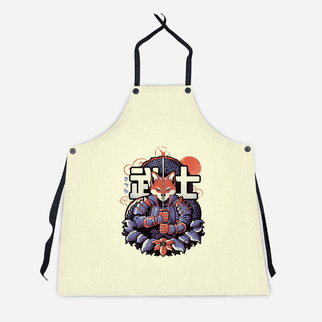 Samurai Fox-unisex kitchen apron-eduely