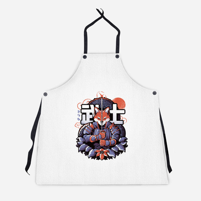 Samurai Fox-unisex kitchen apron-eduely