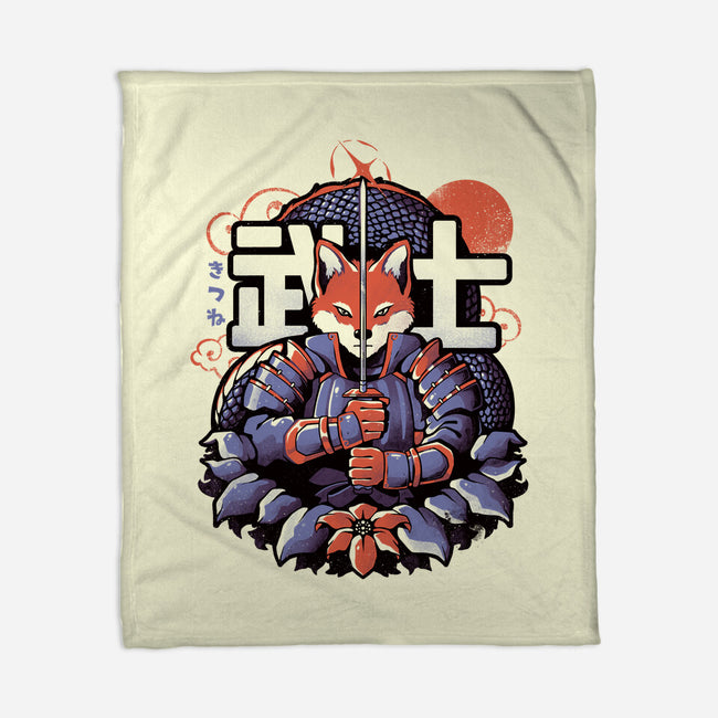 Samurai Fox-none fleece blanket-eduely
