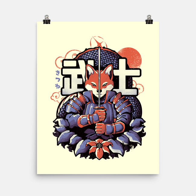 Samurai Fox-none matte poster-eduely