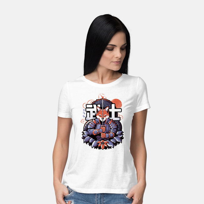 Samurai Fox-womens basic tee-eduely
