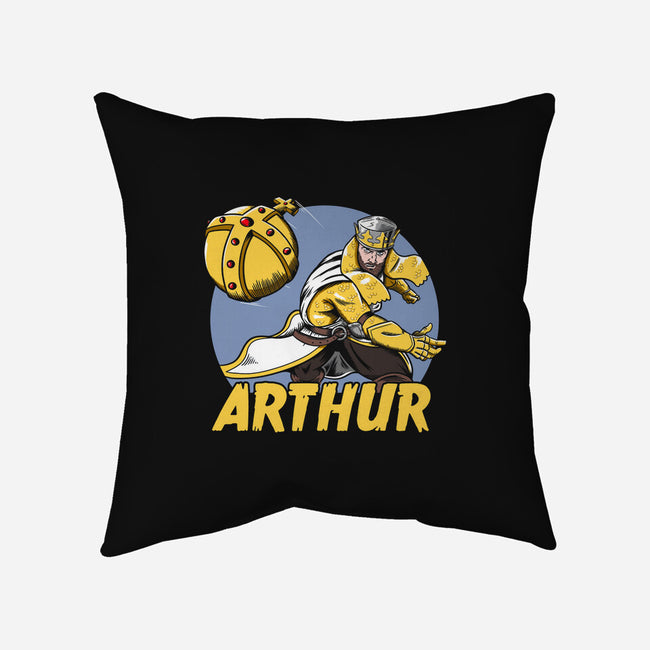 King Arthur-none removable cover throw pillow-Paul Simic
