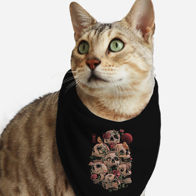 Life Grows Through Death-cat bandana pet collar-eduely
