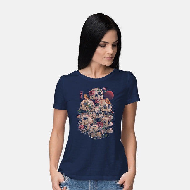 Life Grows Through Death-womens basic tee-eduely