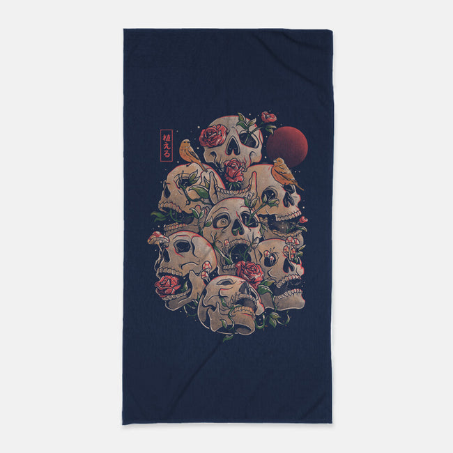 Life Grows Through Death-none beach towel-eduely