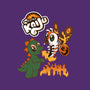 Little Kaiju-none removable cover w insert throw pillow-Nemons