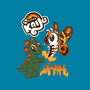 Little Kaiju-none removable cover w insert throw pillow-Nemons