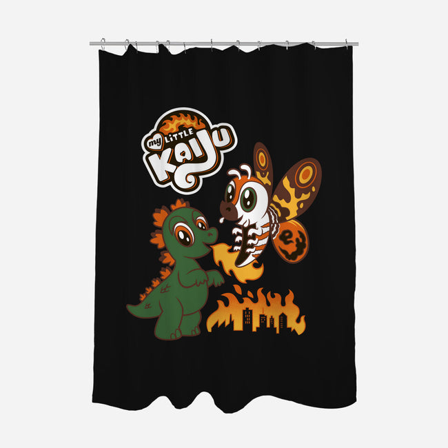 Little Kaiju-none polyester shower curtain-Nemons